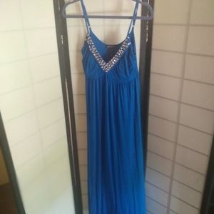 Stud detail maxi dress